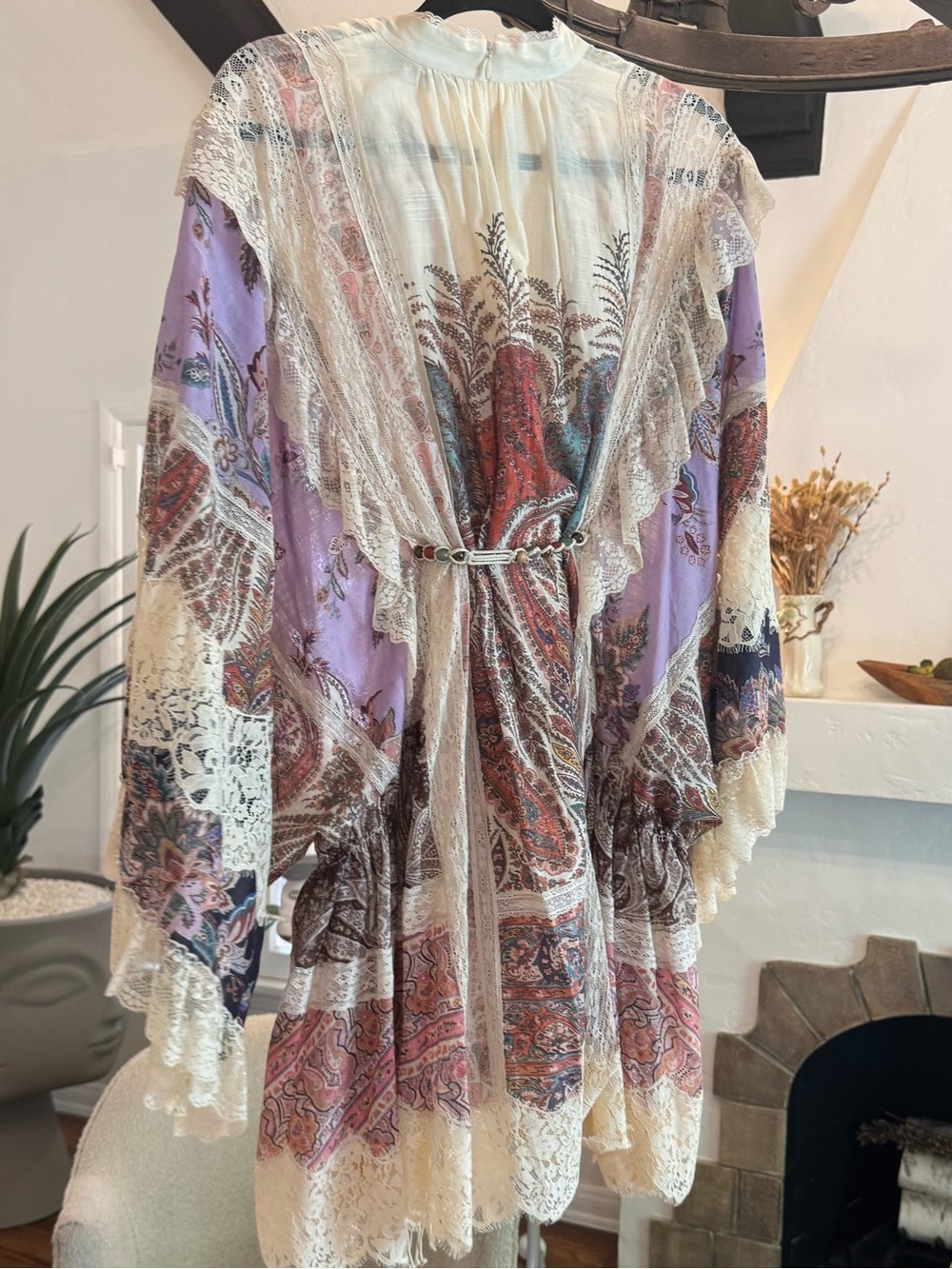 Zimmermann Rhiannon Billow Mini Dress Designer Size 0 - Picture 5 of 9
